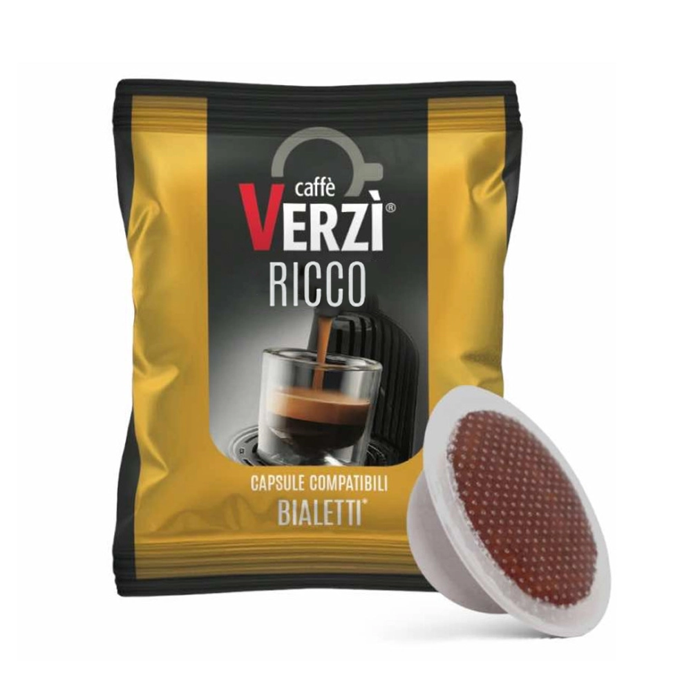 Capsule Compatibili Bialetti Caffè Verzì Aroma Ricco 100
