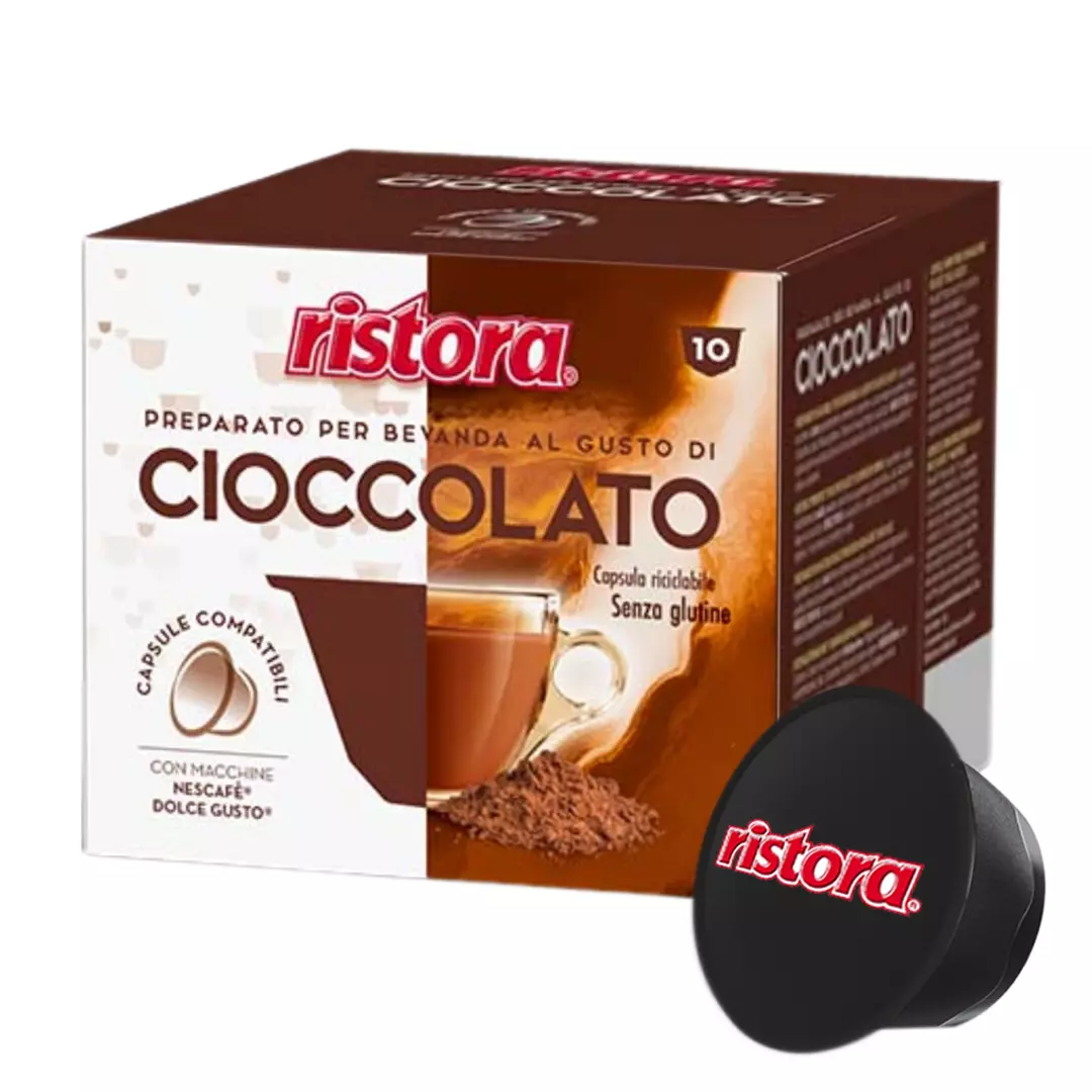 Capsule Compatibili Nescafè Dolce Gusto Cioccolato Ristora 10