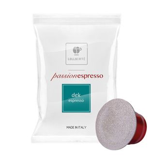 Capsule Lollo Caffè Decaffeinato Passionespresso compatibili Nespresso 100