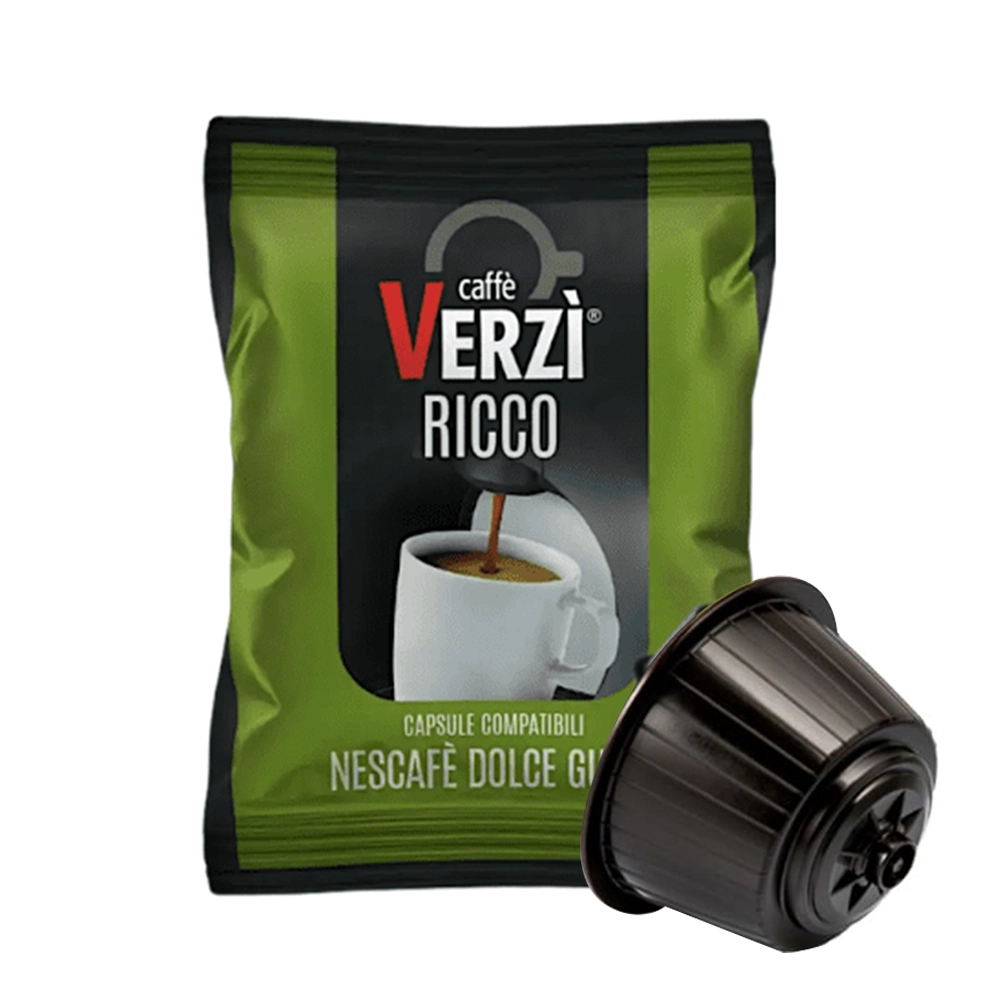 Capsule Compatibili Nescafè Dolce Gusto Caffè Verzì Aroma Ricco 50