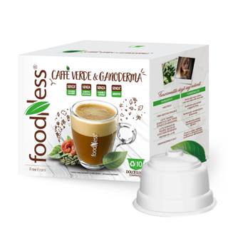 Capsule Foodness Compatibili Dolcegusto Caffè Verde e Ganoderma 10 