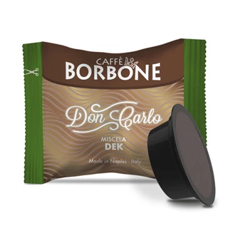 Capsule Caffè Borbone don Carlo decaffeinato dek verde compatibili Lavazza A Modo Mio 200