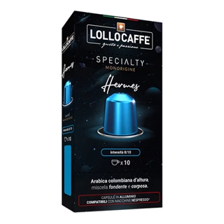 Capsule Lollo Caffè Specialty Hermes compatibili Nespresso Alluminio 100