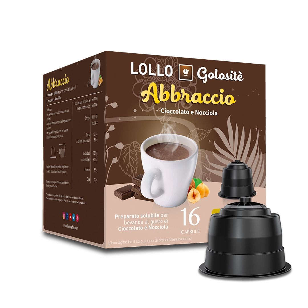 Capsule Compatibili Nescafè Dolce Gusto Cioccolato e Nocciola Lollo 16