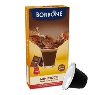 Capsule Borbone Compatibili Nespresso Bevanda Solubile Cioccolato 10
