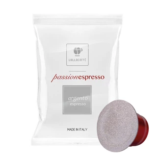 Capsule Lollo Caffè Compatibili Nespresso Argento Passionespresso 100