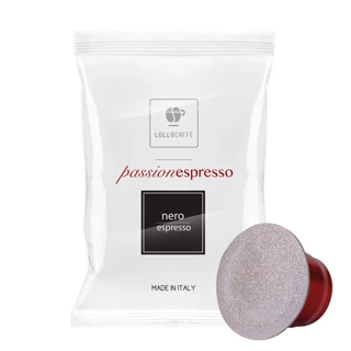Capsule Lollo Caffè Nero Passionespresso compatibili Nespresso 1000