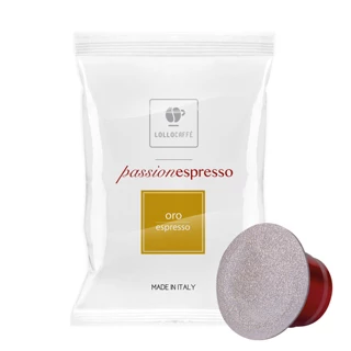 Capsule Lollo Caffè Oro Passionespresso compatibili Nespresso 100