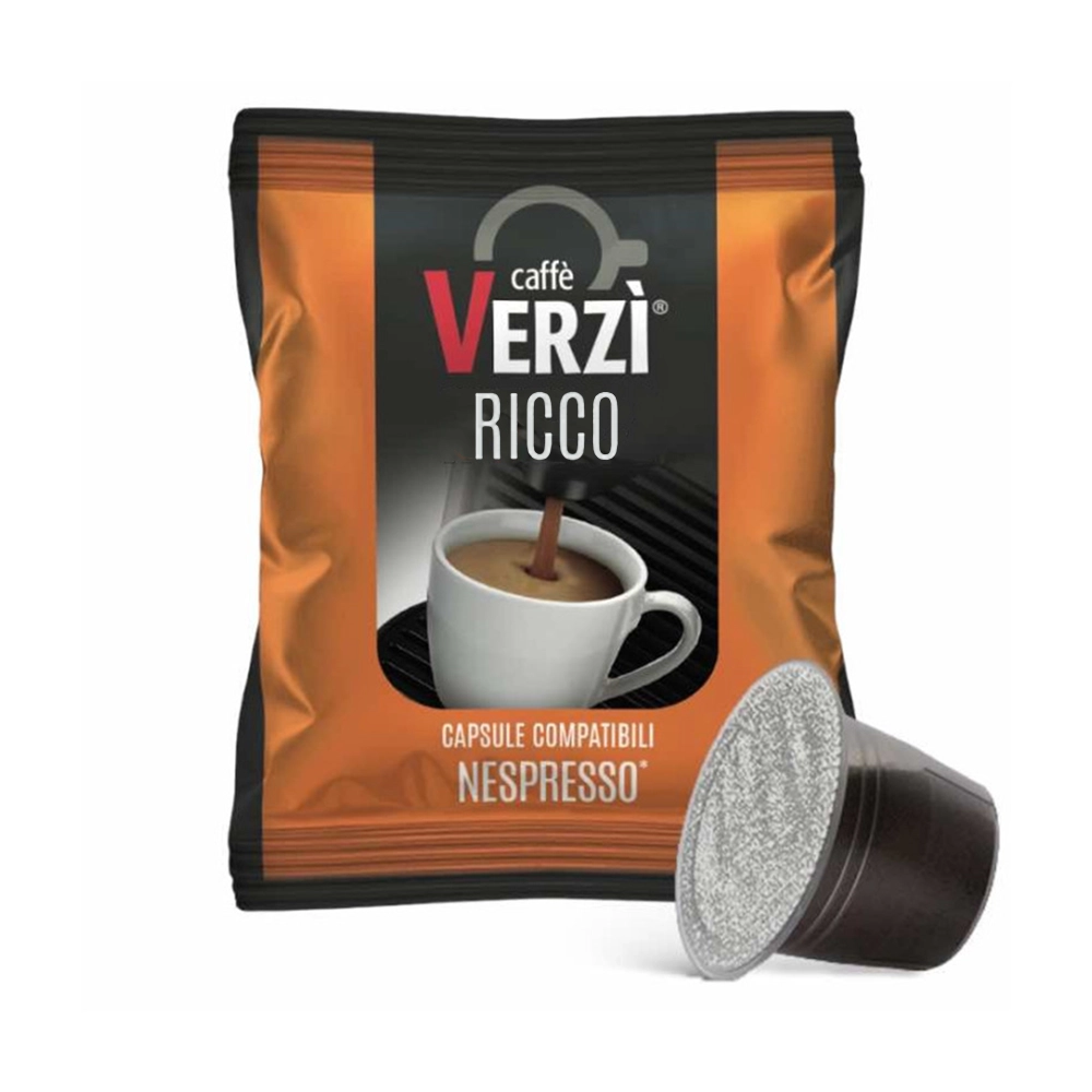 Capsule Compatibili Nespresso Caffè Verzì Aroma Ricco 100