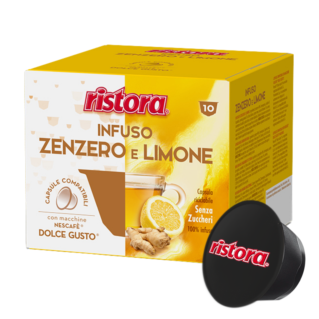 Capsule Compatibili Nescafè Dolce Gusto Zenzero e Limone Ristora 10